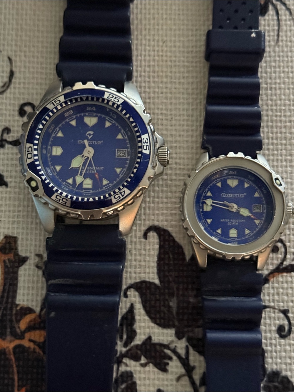 Momentum Blue Dive Watches with Blue Strap (men’s and women’s)
